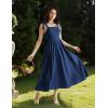image:imageScarlet Darkness Women Renaissance Corset Dress Square Neck Cottagecore Fishbone SundressNavy