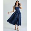 image:imageScarlet Darkness Women Renaissance Corset Dress Square Neck Cottagecore Fishbone SundressNavy