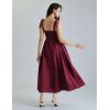 image:imageScarlet Darkness Women Renaissance Corset Dress Square Neck Cottagecore Fishbone SundressWine