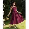 image:imageScarlet Darkness Women Renaissance Corset Dress Square Neck Cottagecore Fishbone SundressWine