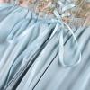 image:imageScarlet Darkness Women Renaissance Costume Floral Lace Up Bell Sleeve Peasant Medieval Fairy DressVintage Blue Floral