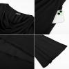 image:imageScarlet Darkness Women Renaissance Dress Split Bell Sleeve Cowl Neck Peasant Medieval DressBlack