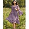 image:imageScarlet Darkness Women Renaissance Dress Split Bell Sleeve Cowl Neck Peasant Medieval DressDusty Lavender