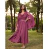 image:imageScarlet Darkness Women Renaissance Dress Split Bell Sleeve Cowl Neck Peasant Medieval DressDusty Rose