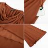 image:imageScarlet Darkness Women Renaissance Dress Split Bell Sleeve Cowl Neck Peasant Medieval DressRust