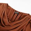 image:imageScarlet Darkness Women Renaissance Dress Split Bell Sleeve Cowl Neck Peasant Medieval DressRust