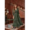 image:imageScarlet Darkness Womens Peasant Renaissance Dresses 34 Sleeve V Neck Casual Boho Maxi Dress with PocketsOlive Green
