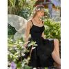 image:imageScarlet Darkness Womens Renaissance Corset Dress 2026 Summer Asymmetrical Sundress Pirate Gothic Chiffon DressesBlack