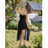 image:imageScarlet Darkness Womens Renaissance Corset Dress 2026 Summer Asymmetrical Sundress Pirate Gothic Chiffon DressesBlack