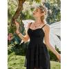 image:imageScarlet Darkness Womens Renaissance Corset Dress 2026 Summer Asymmetrical Sundress Pirate Gothic Chiffon DressesBlack