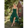 image:imageScarlet Darkness Womens Renaissance Corset Dress 2026 Summer Asymmetrical Sundress Pirate Gothic Chiffon DressesEden Green
