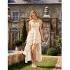image:imageScarlet Darkness Womens Renaissance Corset Dress 2026 Summer Asymmetrical Sundress Pirate Gothic Chiffon DressesIvory