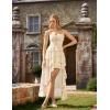 image:imageScarlet Darkness Womens Renaissance Corset Dress 2026 Summer Asymmetrical Sundress Pirate Gothic Chiffon DressesIvory