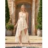 image:imageScarlet Darkness Womens Renaissance Corset Dress 2026 Summer Asymmetrical Sundress Pirate Gothic Chiffon DressesIvory