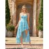 image:imageScarlet Darkness Womens Renaissance Corset Dress 2026 Summer Asymmetrical Sundress Pirate Gothic Chiffon DressesLight Blue