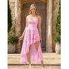 image:imageScarlet Darkness Womens Renaissance Corset Dress 2026 Summer Asymmetrical Sundress Pirate Gothic Chiffon DressesLight Pink