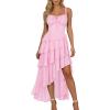 image:imageScarlet Darkness Womens Renaissance Corset Dress 2026 Summer Asymmetrical Sundress Pirate Gothic Chiffon DressesLight Pink