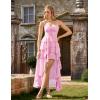 image:imageScarlet Darkness Womens Renaissance Corset Dress 2026 Summer Asymmetrical Sundress Pirate Gothic Chiffon DressesLight Pink