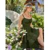 image:imageScarlet Darkness Womens Renaissance Corset Dress 2026 Summer Asymmetrical Sundress Pirate Gothic Chiffon DressesOlive Green