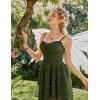 image:imageScarlet Darkness Womens Renaissance Corset Dress 2026 Summer Asymmetrical Sundress Pirate Gothic Chiffon DressesOlive Green