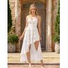 image:imageScarlet Darkness Womens Renaissance Corset Dress 2026 Summer Asymmetrical Sundress Pirate Gothic Chiffon DressesWhite