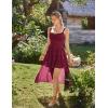 image:imageScarlet Darkness Womens Renaissance Corset Dress 2026 Summer Asymmetrical Sundress Pirate Gothic Chiffon DressesWine