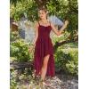 image:imageScarlet Darkness Womens Renaissance Corset Dress 2026 Summer Asymmetrical Sundress Pirate Gothic Chiffon DressesWine