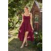 image:imageScarlet Darkness Womens Renaissance Corset Dress 2026 Summer Asymmetrical Sundress Pirate Gothic Chiffon DressesWine