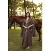 image:imageScarlet Darkness Womens Renaissance Costume Medieval Hooded Pirate Bell Sleeve Peasant Dress with PocketsBrown