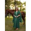 image:imageScarlet Darkness Womens Renaissance Costume Medieval Hooded Pirate Bell Sleeve Peasant Dress with PocketsGreen