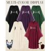 image:imageScarlet Darkness Womens Renaissance Costume Wrap V Neck Medieval Dress Split Bell Sleeve Embroidery Fairy DressesBlack