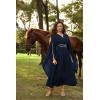 image:imageScarlet Darkness Womens Renaissance Costume Wrap V Neck Medieval Dress Split Bell Sleeve Embroidery Fairy DressesNavy Blue