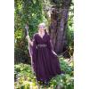 image:imageScarlet Darkness Womens Renaissance Costume Wrap V Neck Medieval Dress Split Bell Sleeve Embroidery Fairy DressesPurple