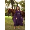 image:imageScarlet Darkness Womens Renaissance Costume Wrap V Neck Medieval Dress Split Bell Sleeve Embroidery Fairy DressesPurple