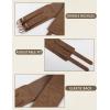 image:imageScarlet Darkness Womens Wide Elastic Belt for Dress Stretchy Corset Belt Double Gold Buckle Waist BeltSuede Brown