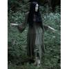 image:imageWomen Renaissance Dress Square Neck Long Bell Sleeves Lace Tiered Peasant Dresses Pirate Party Dress Green L