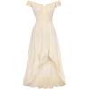 image:imageSCARLET DARKNESS Renaissance Corset Dress for Women Off Shoulder Flowy Sundress Wedding Guest Chiffon DressesApricot