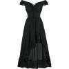 image:imageSCARLET DARKNESS Renaissance Corset Dress for Women Off Shoulder Flowy Sundress Wedding Guest Chiffon DressesBlack