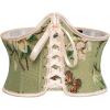 image:imageScarlet Darkness Corset Belt for Women Renaissance Lace up Corset Floral Wide Waist BeltsGreen Butterfly