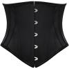 image:imageScarlet Darkness Corset Belt for Women Underbust Satin Waist Training Cincher CorsetBlack
