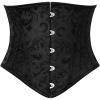 image:imageScarlet Darkness Corset Belt for Women Underbust Satin Waist Training Cincher CorsetBlack Jacquard