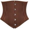 image:imageScarlet Darkness Corset Belt for Women Underbust Satin Waist Training Cincher CorsetBrown