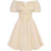 image:imageScarlet Darkness Renaissance Costume Women Corset Dress Midi Off Shoulder Fairy DressesApricot