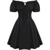 image:imageScarlet Darkness Renaissance Costume Women Corset Dress Midi Off Shoulder Fairy DressesBlack