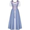 image:imageScarlet Darkness Renaissance Costume Women Medieval Corset Dress Puff Sleeve Fairy DressLavender