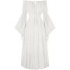 image:imageScarlet Darkness Renaissance Dress Women Long Sleeve Off The Shoulder Dress Flowy Maxi DressesWhite