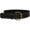 image:imageScarlet Darkness Western Belt for Women Leather Cowboy Belt with Studded Buckle Country Wide Belts for Jeans DressesBlack
