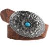 Brown Cow Print With Crystal Buckle