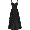 image:imageScarlet Darkness Womens Renaissance Corset Dress 2026 Summer Asymmetrical Sundress Pirate Gothic Chiffon DressesBlack