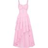 image:imageScarlet Darkness Womens Renaissance Corset Dress 2026 Summer Asymmetrical Sundress Pirate Gothic Chiffon DressesLight Pink